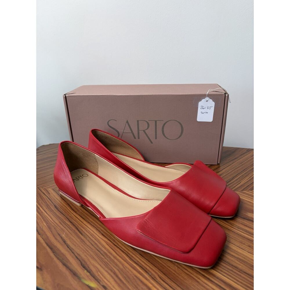 Red Sarto Flat Shoes Size 8.5